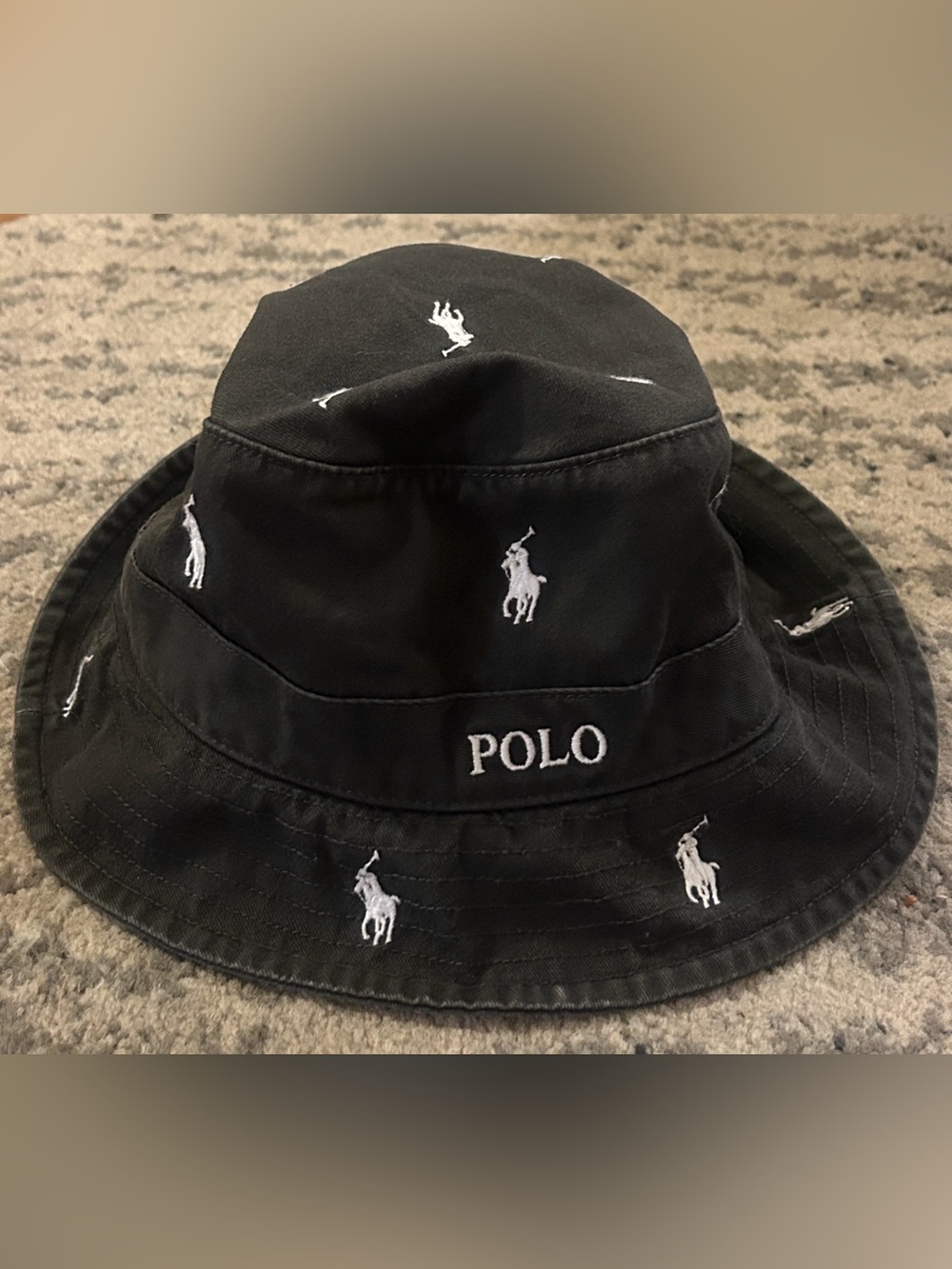 Polo Ralph Lauren Cotton Signature Embroidered Pony Chino Bucket Hat